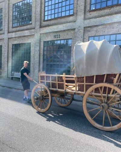 Flytning af hestevogne i Haderslev
